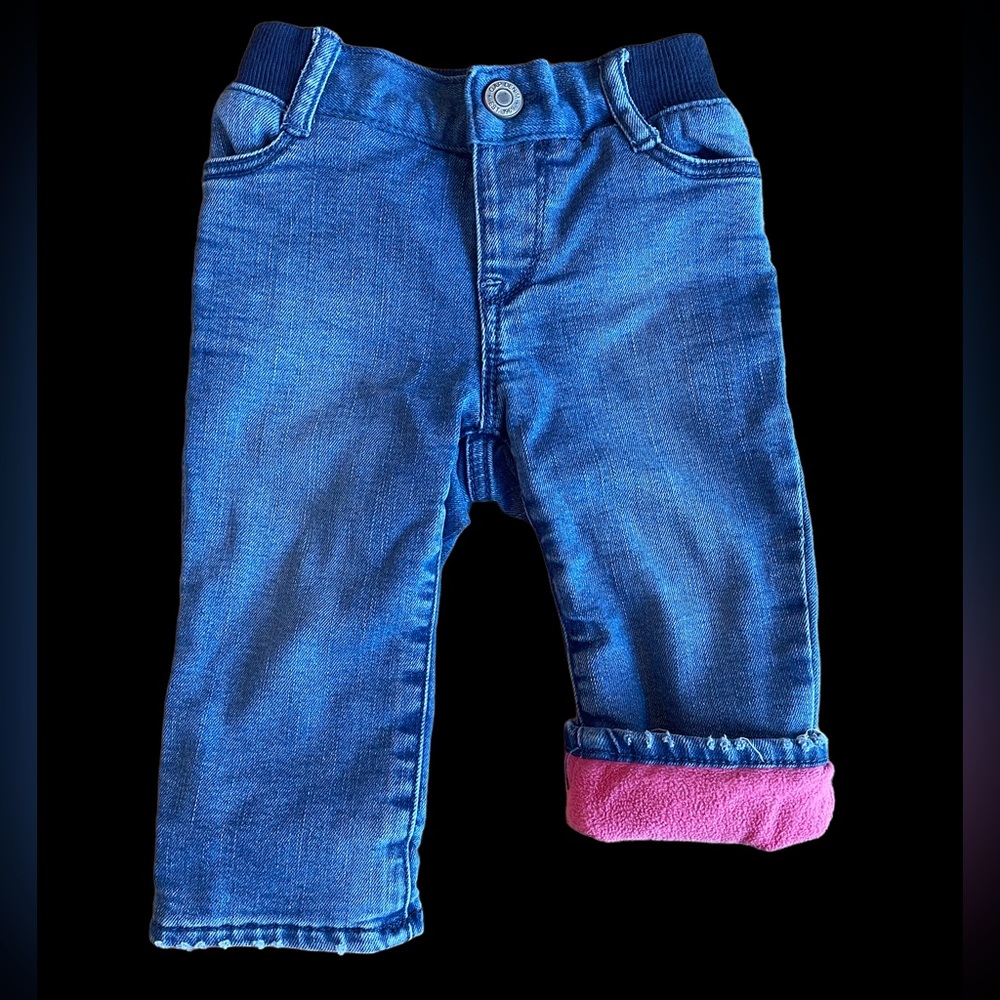Baby gap fleece lined jeans.